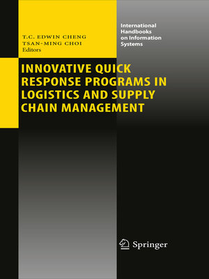 cover image of Innovative Quick Response Programs in Logistics and Supply Chain Management